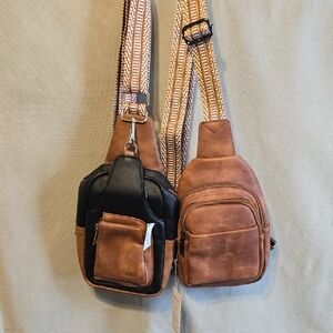 Brown and Black Crossbody Bags